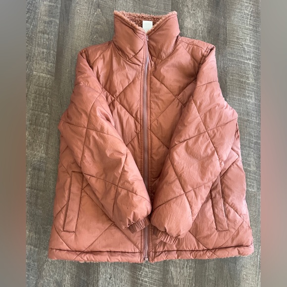 Madewell Reversible Puffer Jacket in Rust, XS - Picture 10 of 11